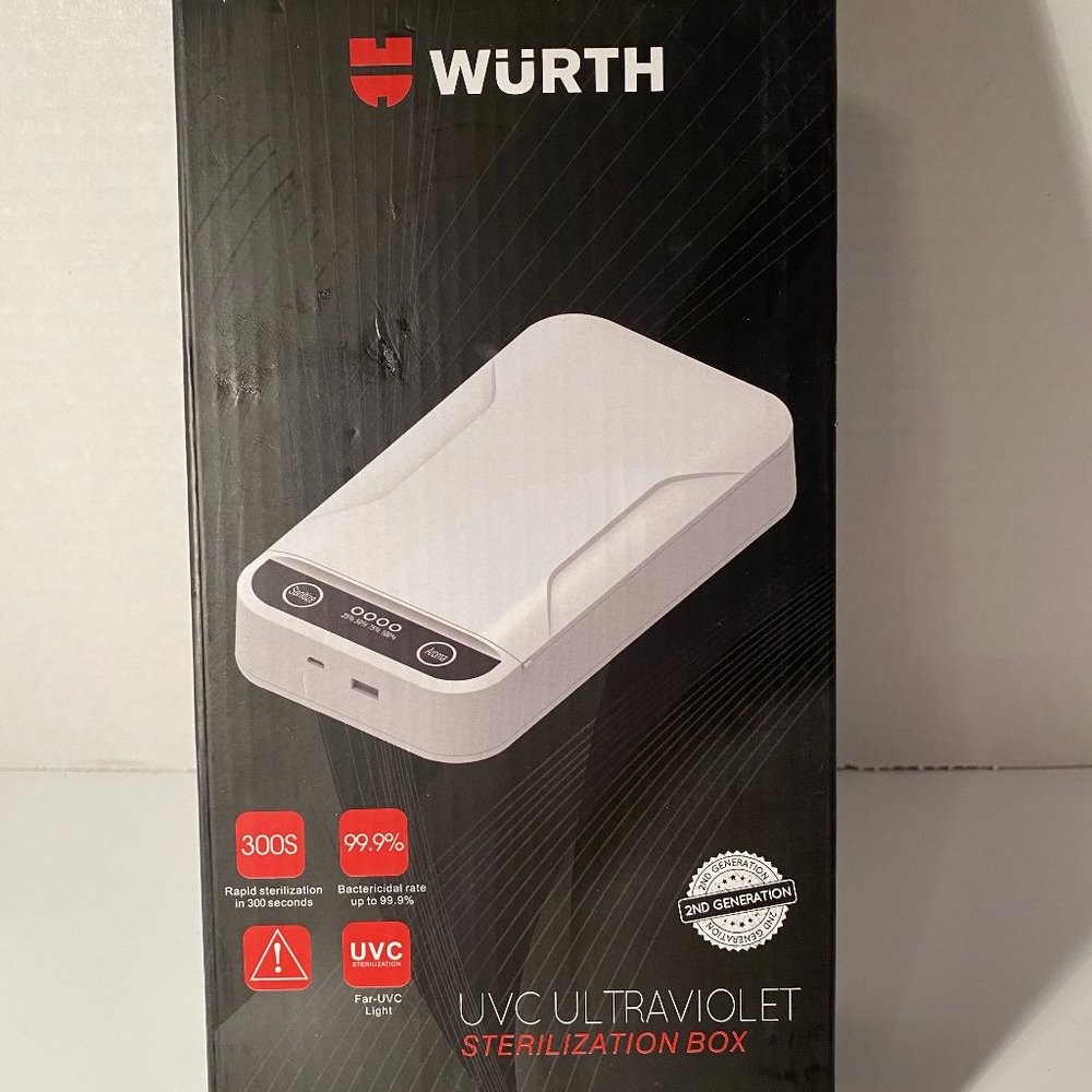 NEW Open Box Wurth UVC Ultraviolet Sterilization Box